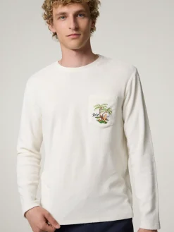 Langarmshirt aus Frottee