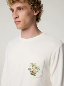 Langarmshirt aus Frottee