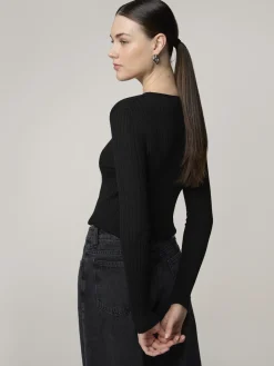 Langarmshirt aus Merinowolle