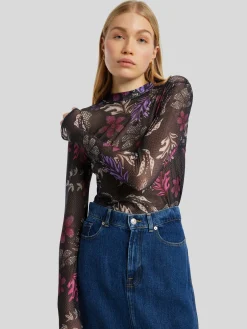 Langarmshirt aus Mesh