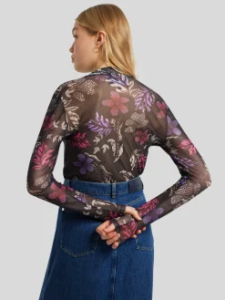 Langarmshirt aus Mesh