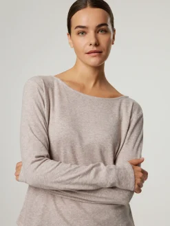 Langarmshirt mit Kaschmir