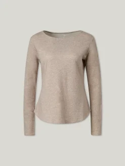 Langarmshirt mit Kaschmir