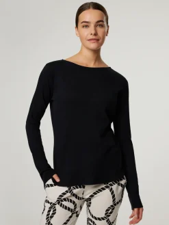 Langarmshirt mit Kaschmir