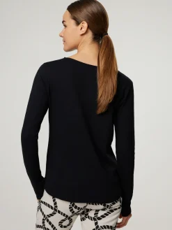 Langarmshirt mit Kaschmir