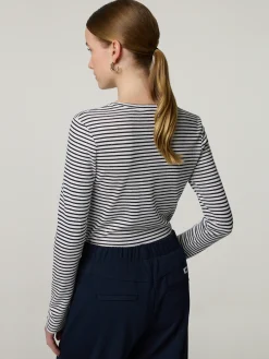 Langarmshirt mit Lurex-Details