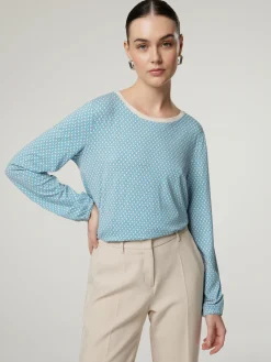 Langarmshirt mit Muster CAREN