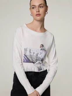 Langarmshirt mit Print