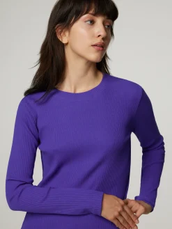 Langarmshirt mit Rippen