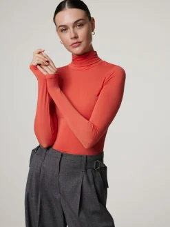 Langarmshirt mit Rollkragen