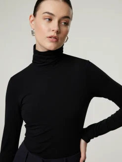 Langarmshirt mit Rollkragen