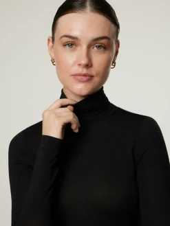 Langarmshirt mit Rollkragen