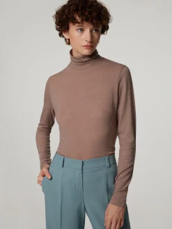 Langarmshirt mit Rollkragen