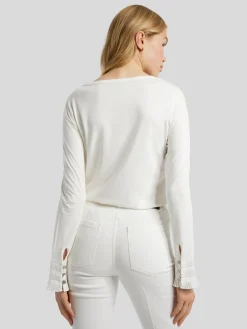 Langarmshirt mit Rüschen