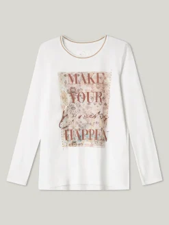 Langarmshirt mit Schrift