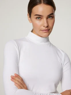 Langarmshirt mit Stehkragen