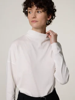 Langarmshirt mit Stehkragen