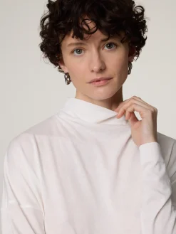 Langarmshirt mit Stehkragen