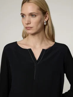 Langarmshirt mit Strasssteinen