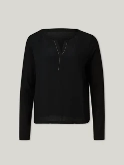 Langarmshirt mit Strasssteinen