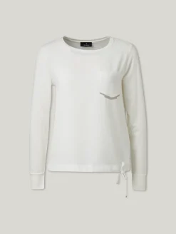 Langarmshirt mit Strasssteinen