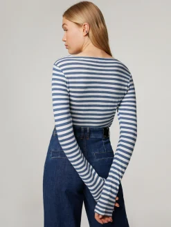 Langarmshirt mit Streifen