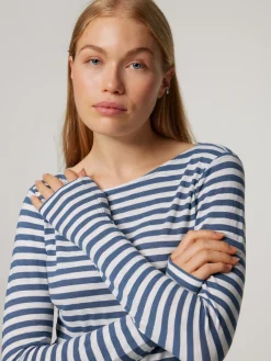 Langarmshirt mit Streifen