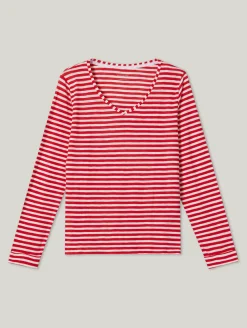 Langarmshirt mit Streifen