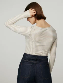 Langarmshirt mit Streifen