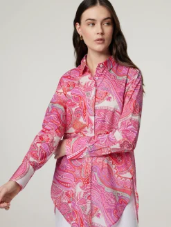 Lange Bluse aus Baumwolle