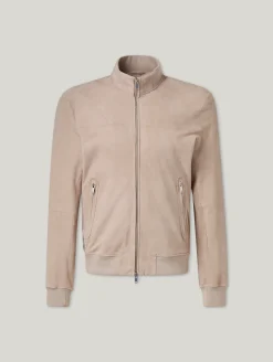 Lederjacke aus Ziegenvelours