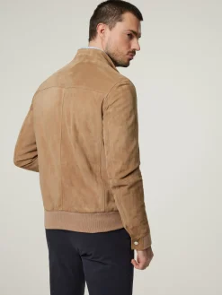 Lederjacke aus Ziegenvelours DON