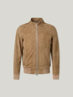 Lederjacke aus Ziegenvelours DON