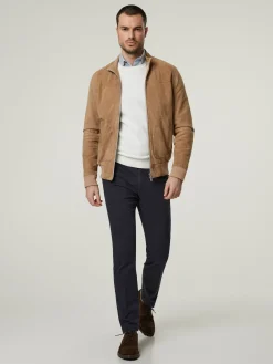 Lederjacke aus Ziegenvelours DON