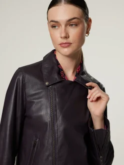 Lederjacke im Biker-Look