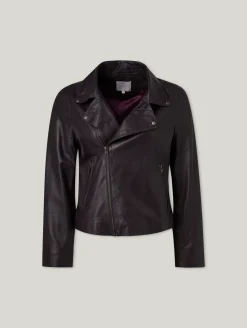 Lederjacke im Biker-Look