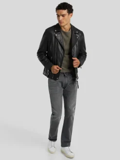 Lederjacke im Biker-Look MILO