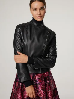 Lederjacke im Biker-Look SACYMORE