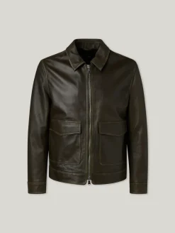 Lederjacke im Regular Fit