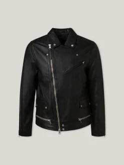 Lederjacke im Slim Fit