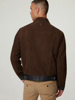 Lederjacke im Slim Fit BIKER