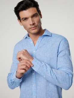 Leinenhemd im Custom Fit