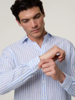 Leinenhemd im Custom Fit