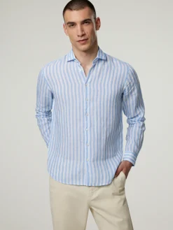 Leinenhemd im Slim Fit