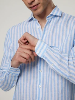 Leinenhemd im Slim Fit