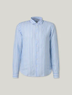 Leinenhemd im Slim Fit