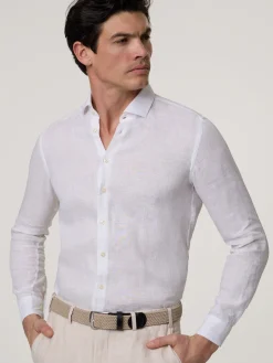 Leinenhemd im Slim Fit