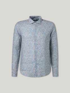 Leinenhemd im Slim Fit