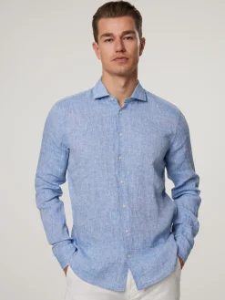 Leinenhemd im Slim Fit