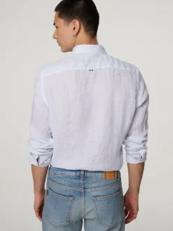 Leinenhemd im Slim Fit